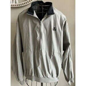 Pebble Beach Men’s 1/2 Zip Jacket Water & Wind Resistant Tan Size L